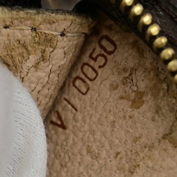 LOUIS VUITTON Logo BUCKET PM Pouch Bag Monogram Leather Brown France 60EE074 - Picture 2 of 13